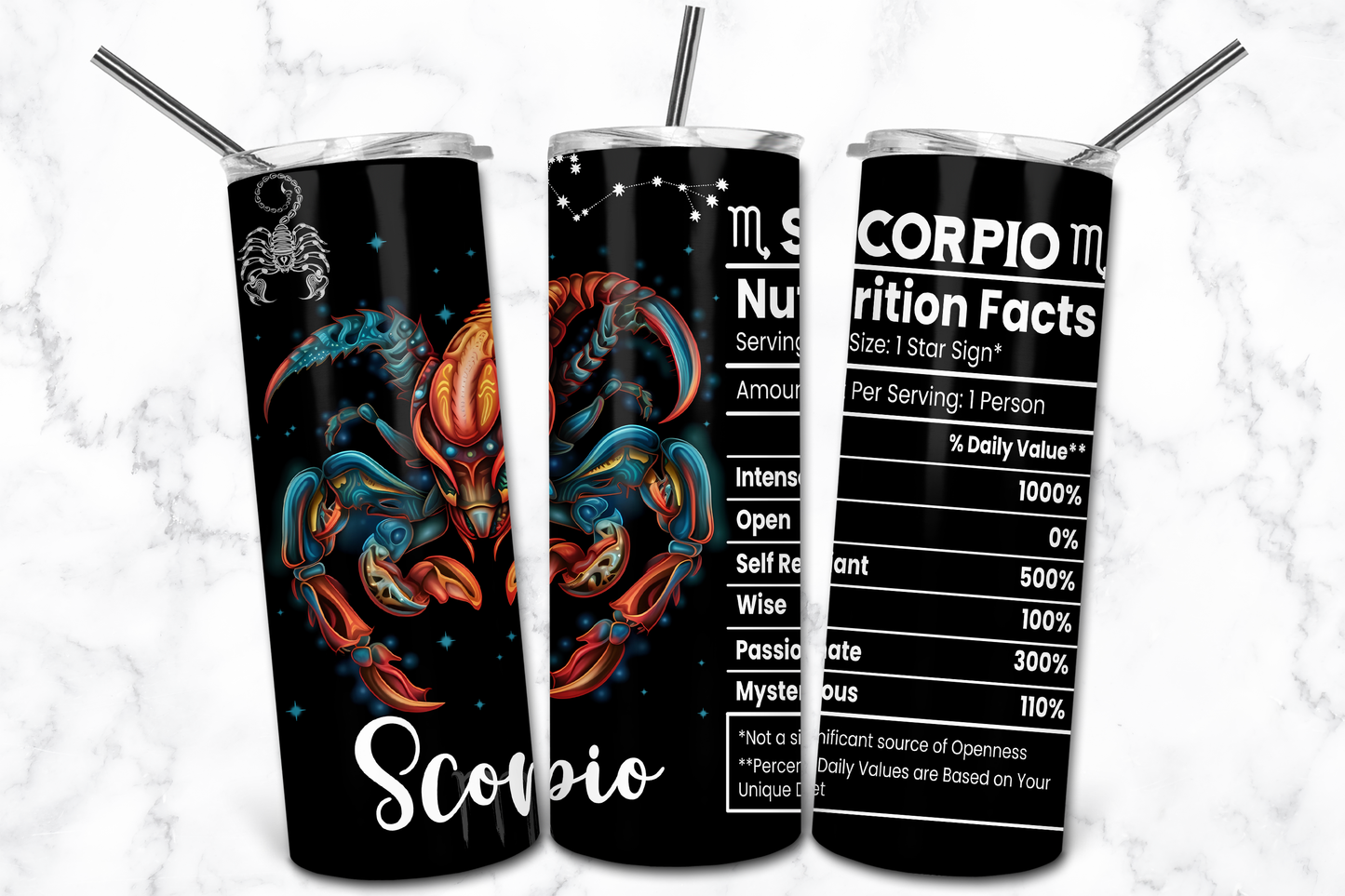 Zodiac Tumblers – Star Sign Collection