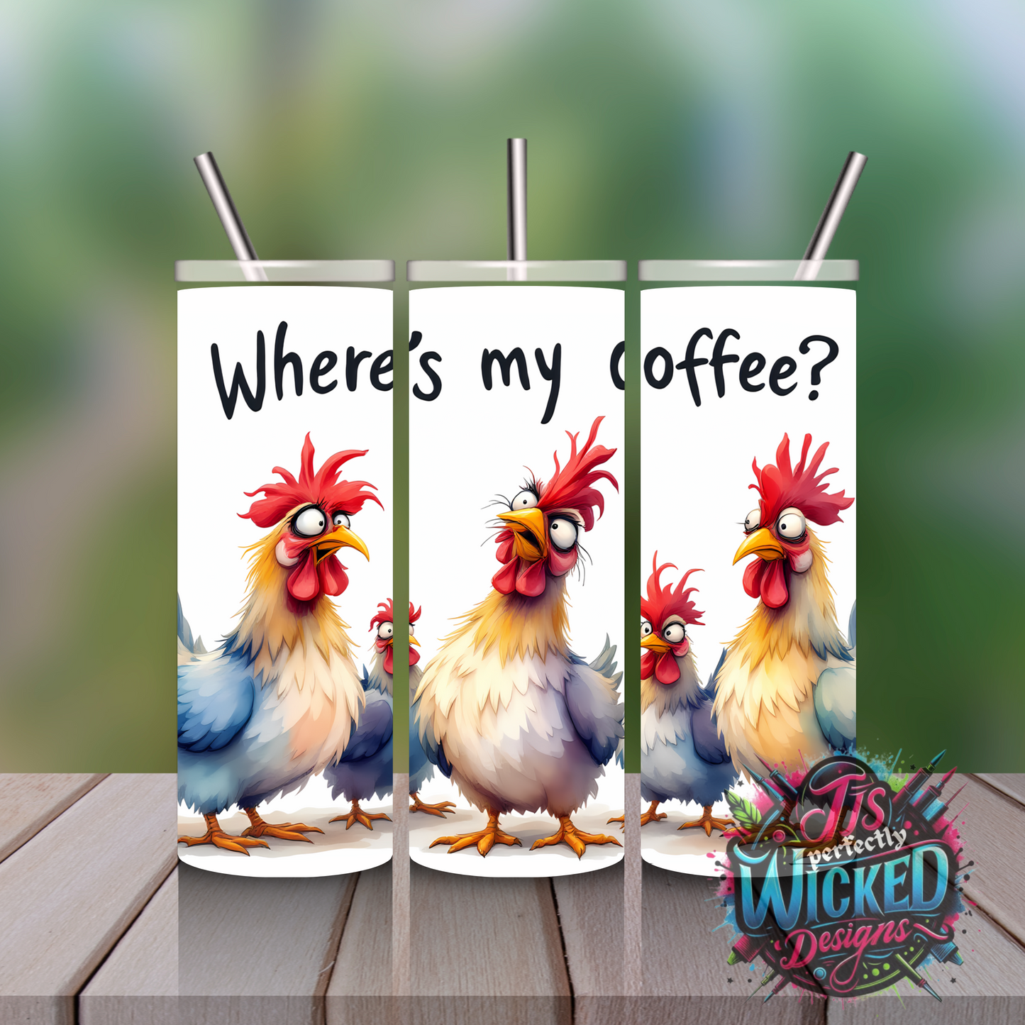 Zero Clucks Given – Unapologetically Rude Chicken Tumbler”