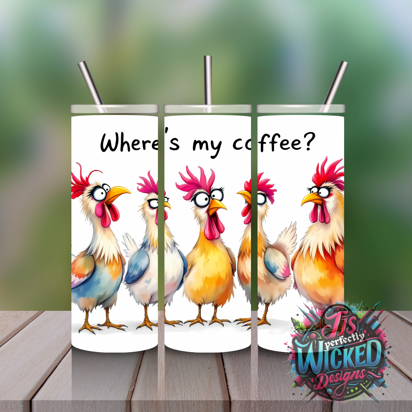 Zero Clucks Given – Unapologetically Rude Chicken Tumbler”