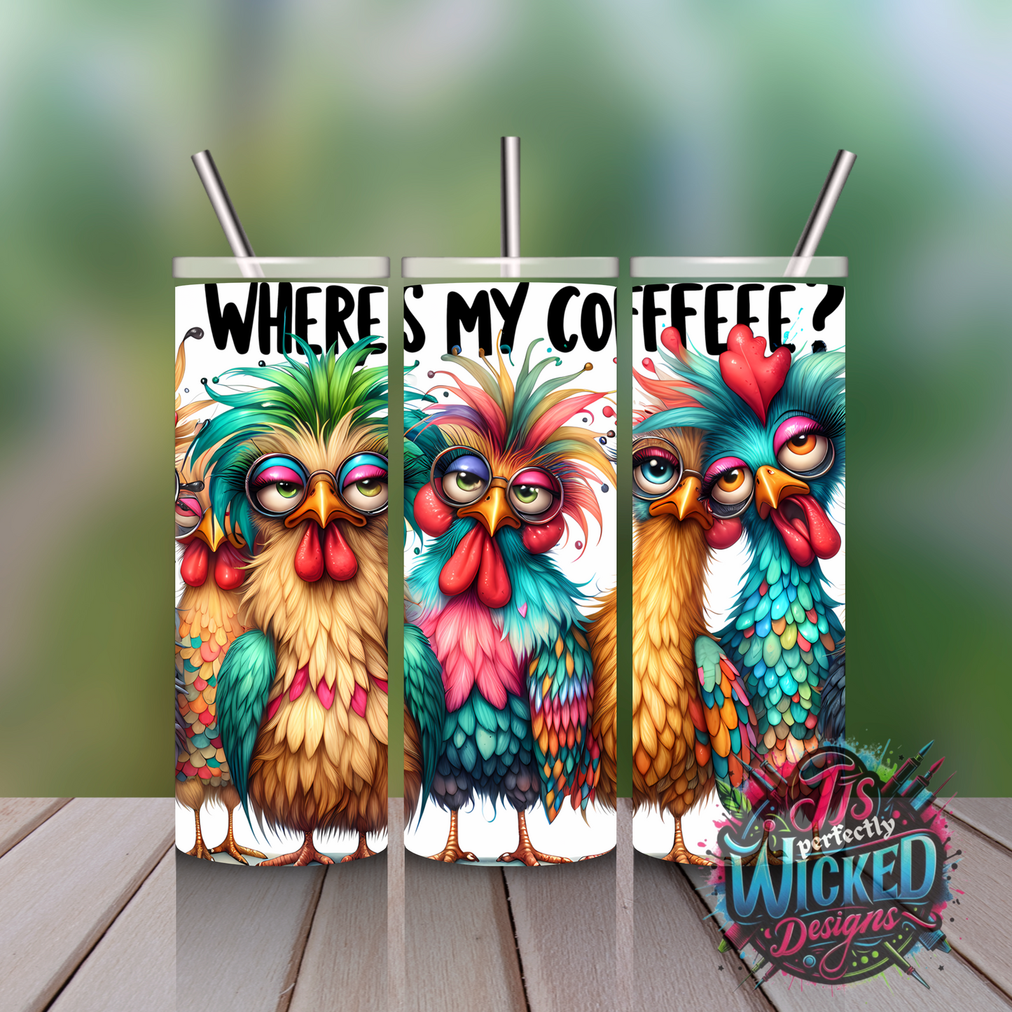 Zero Clucks Given – Unapologetically Rude Chicken Tumbler”